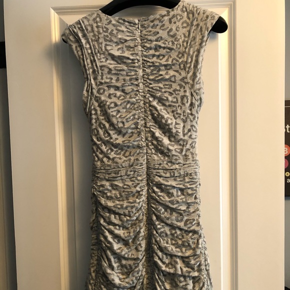 Rebecca Taylor size S Leopard ruched dress - Picture 3 of 4